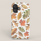 Watercolour Autumn Leaves. iPhone Case Gallery Image 1