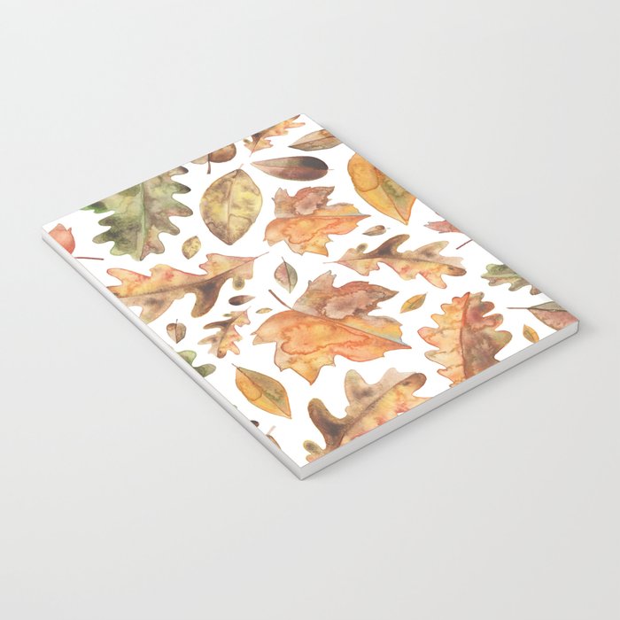 Watercolour Autumn Leaves. Notebook Gallery Image 3