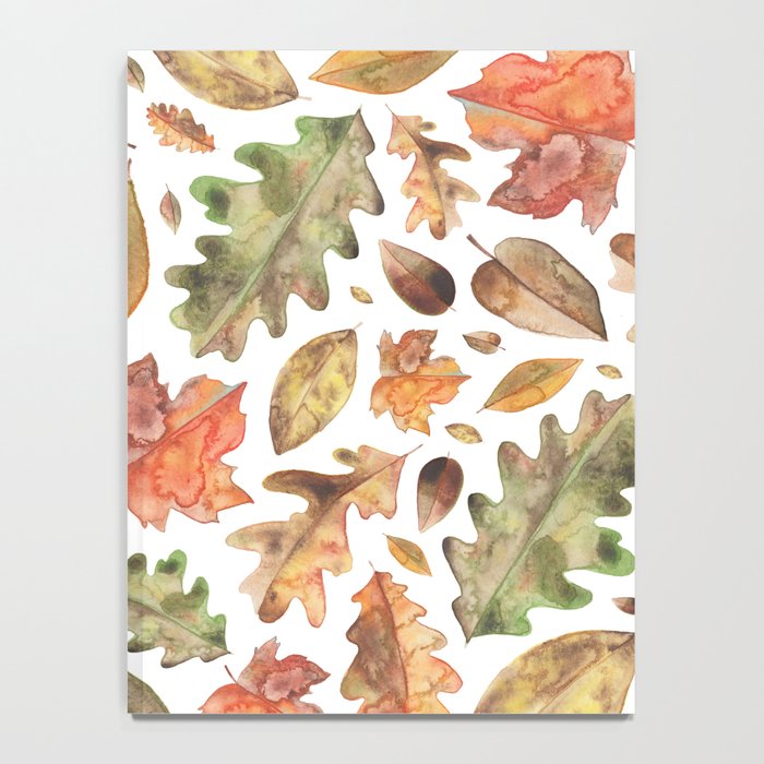 Watercolour Autumn Leaves. Notebook Gallery Image 4
