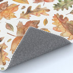 Watercolour Autumn Leaves. Rug Gallery Image 4