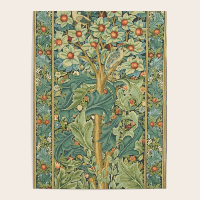 Floral Tree After William Morris Digital Painting Poster Gallery Image 4