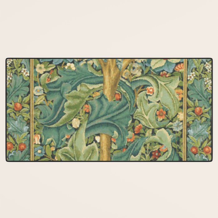 Floral Tree After William Morris Digital Painting Desk Mat Gallery Image 3