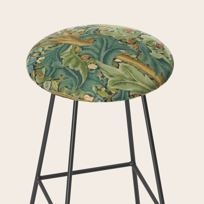 Floral Tree After William Morris Digital Painting Stool Gallery Image 2