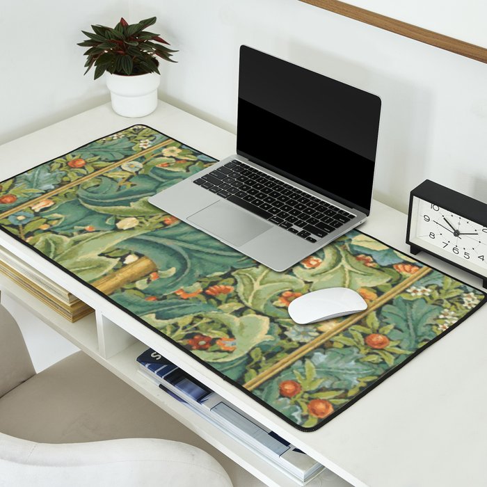 Floral Tree After William Morris Digital Painting Desk Mat Gallery Image 2