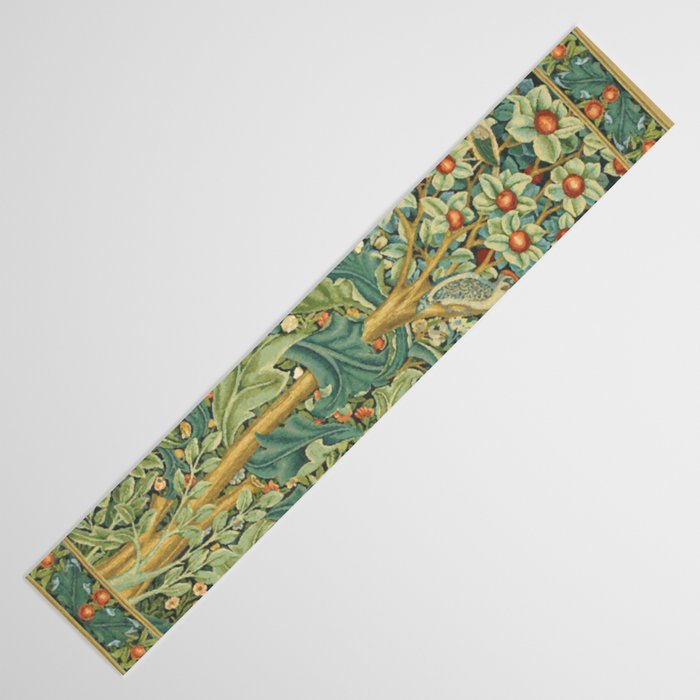 Floral Tree After William Morris Digital Painting Table Runner Gallery Image 3