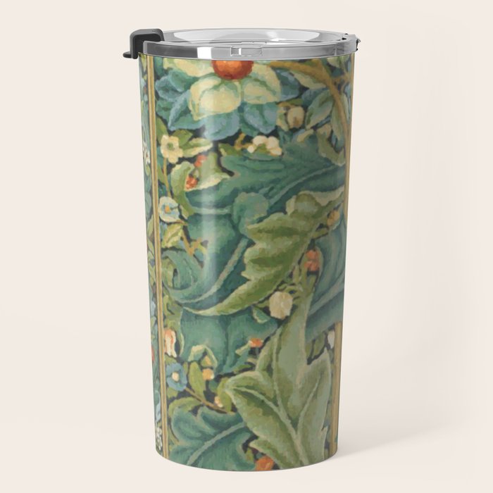 Floral Tree After William Morris Digital Painting Travel Mug Gallery Image 3