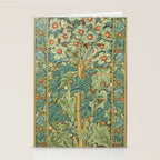 Floral Tree After William Morris Digital Painting Stationery Card Gallery Image 2