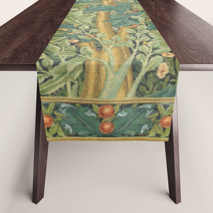 Floral Tree After William Morris Digital Painting Table Runner Gallery Image 1