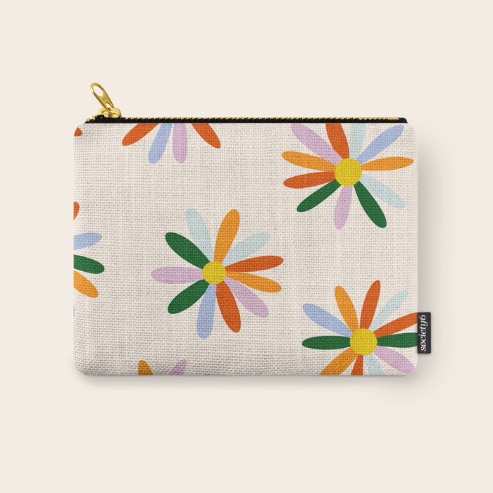 Patchwork Daisies  Carry All Pouch Gallery Image 1