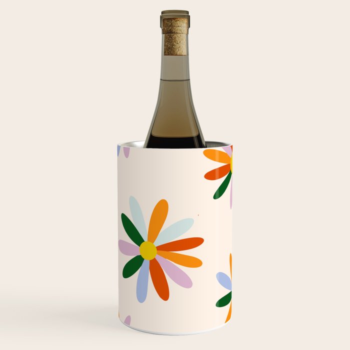 Patchwork Daisies  Wine Chiller Gallery Image 1