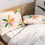 Patchwork Daisies  Pillow Sham Gallery Image 2