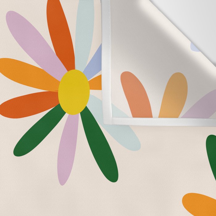 Patchwork Daisies  Wall Tapestry Gallery Image 3