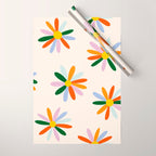 Patchwork Daisies  Wrapping Paper Gallery Image 1