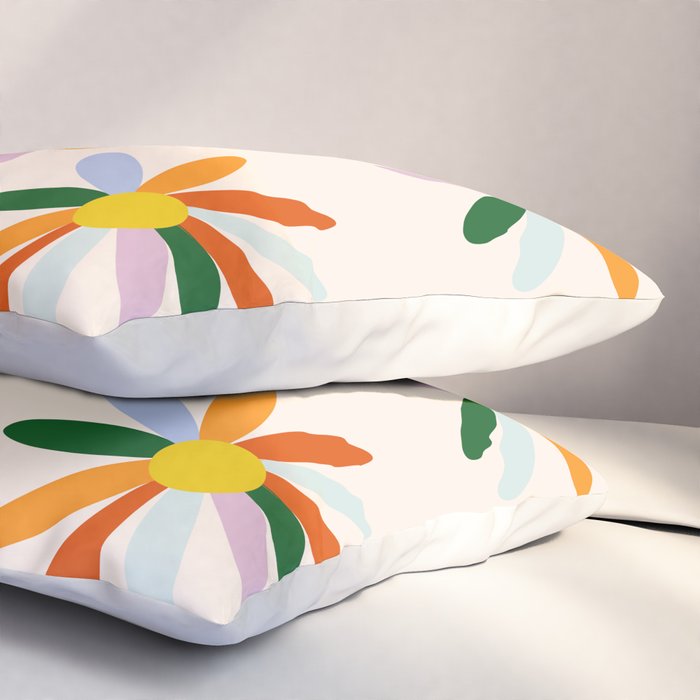 Patchwork Daisies  Pillow Sham Gallery Image 3