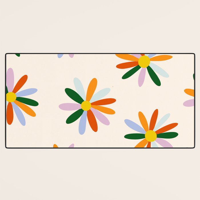 Patchwork Daisies  Desk Mat Gallery Image 3