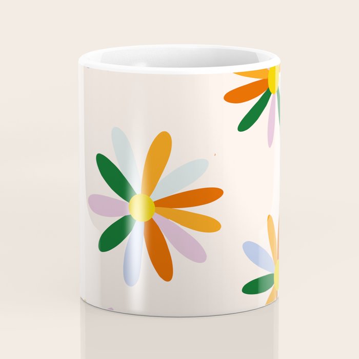 Patchwork Daisies  Coffee Mug Gallery Image 4