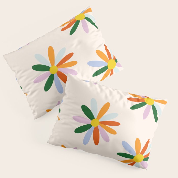 Patchwork Daisies  Pillow Sham Gallery Image 3