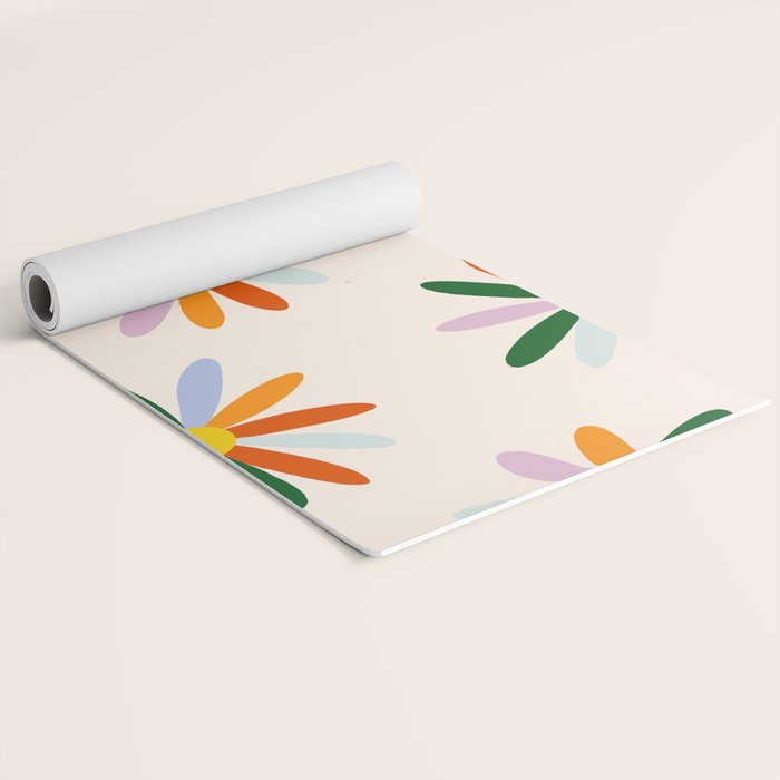 Patchwork Daisies  Yoga Mat Gallery Image 2