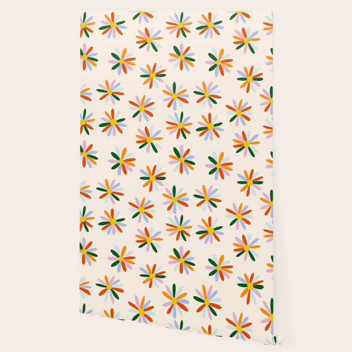 Patchwork Daisies  Wallpaper Gallery Image 2