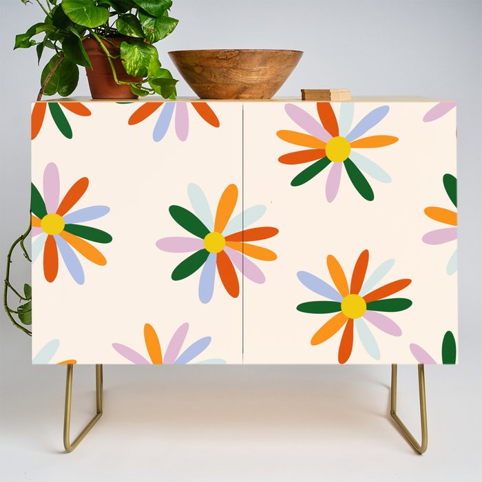 Patchwork Daisies  Credenza Gallery Image 1