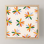 Patchwork Daisies  Mini Art Print Gallery Image 1