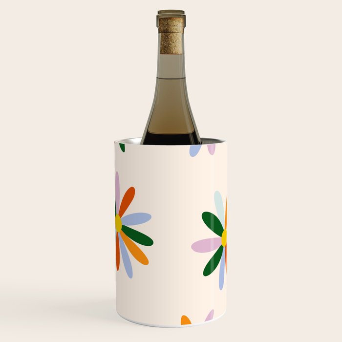 Patchwork Daisies  Wine Chiller Gallery Image 2
