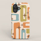 Mid Century Modern Style 922 Orange Green Blue iPhone Case Gallery Image 1