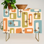 Mid Century Modern Style 922 Orange Green Blue Credenza Gallery Image 1