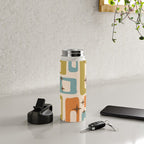 Mid Century Modern Style 922 Orange Green Blue Water Bottle Gallery Image 4