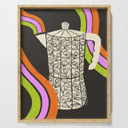 Moka Pot Rainbow - Black Serving Tray Gallery Image 1