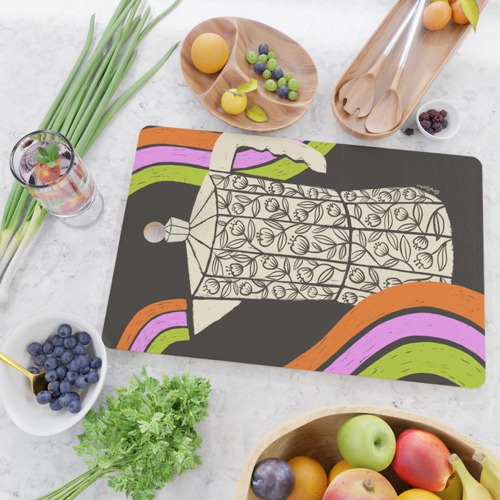 Moka Pot Rainbow - Black Cutting Board Gallery Image 2