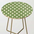 Atomic Age Starbursts - Midcentury Modern Pattern in Cream and Retro Green Side Table Gallery Image 2