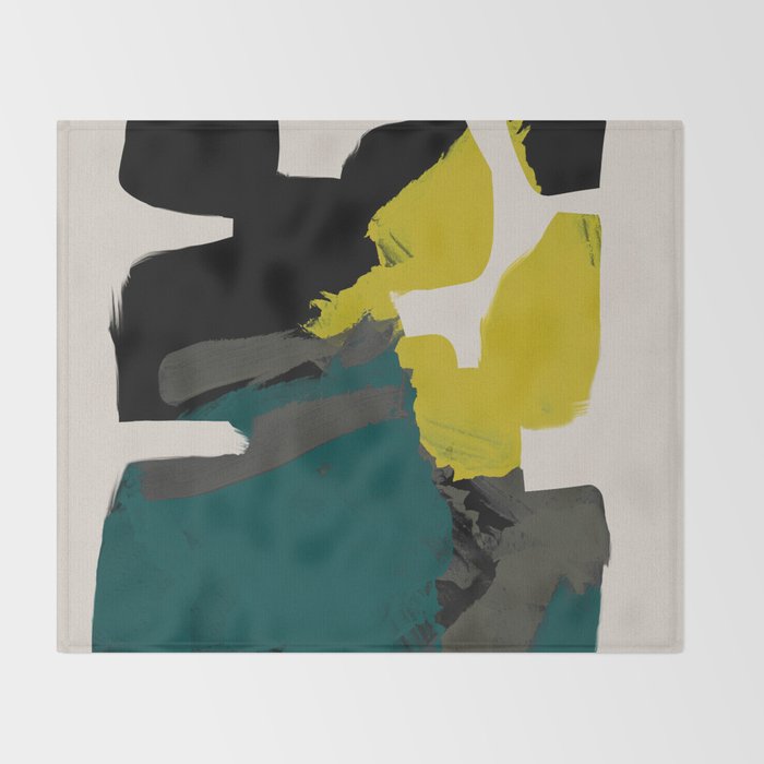 minimal abstract shapes  Throw Blanket Gallery Image 2