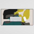 minimal abstract shapes  Desk Mat Gallery Image 1