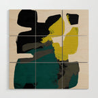 minimal abstract shapes  Wood Wall Art Gallery Image 1