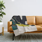 minimal abstract shapes  Throw Blanket Gallery Image 1