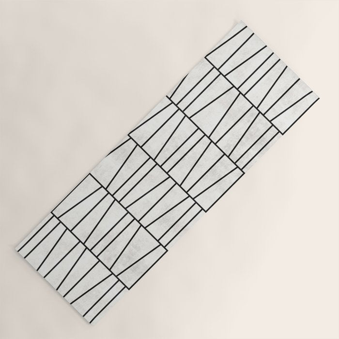 Mid-Century Modern Pattern No.6 - White Yoga Mat Gallery Image 1