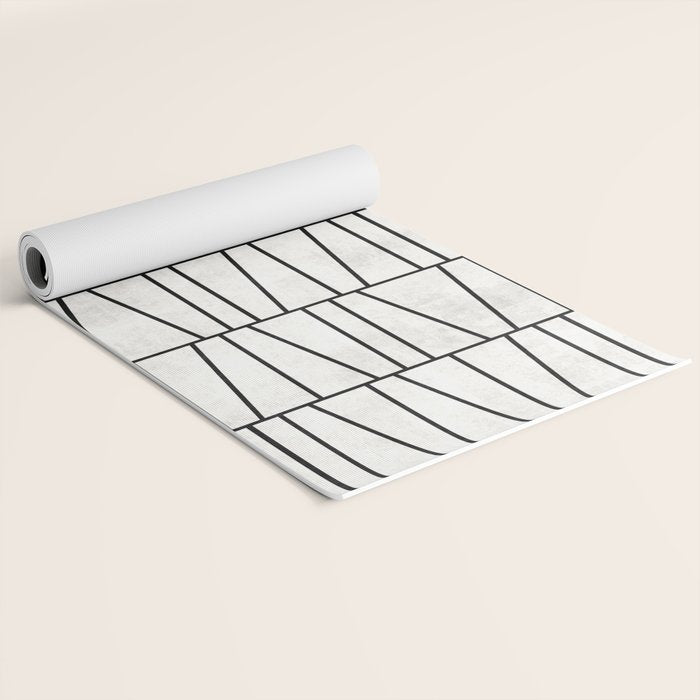 Mid-Century Modern Pattern No.6 - White Yoga Mat Gallery Image 2