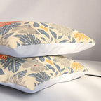 Warm Yellow, Orange & Blue Floral Pillow Sham Gallery Image 3