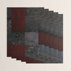 Patchwork (Burgundy and Black) Wrapping Paper Gallery Image 3