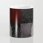Patchwork (Burgundy and Black) Coffee Mug Gallery Image 4