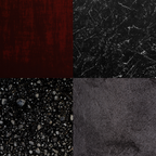 Patchwork (Burgundy and Black) Coffee Mug Gallery Image 2