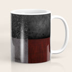 Patchwork (Burgundy and Black) Coffee Mug Gallery Image 1