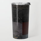 Patchwork (Burgundy and Black) Travel Mug Gallery Image 2