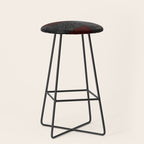 Patchwork (Burgundy and Black) Stool Gallery Image 1