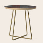 Patchwork (Burgundy and Black) Side Table Gallery Image 1