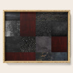 Patchwork (Burgundy and Black) Serving Tray Gallery Image 1