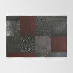 Patchwork (Burgundy and Black) Rug Gallery Image 2