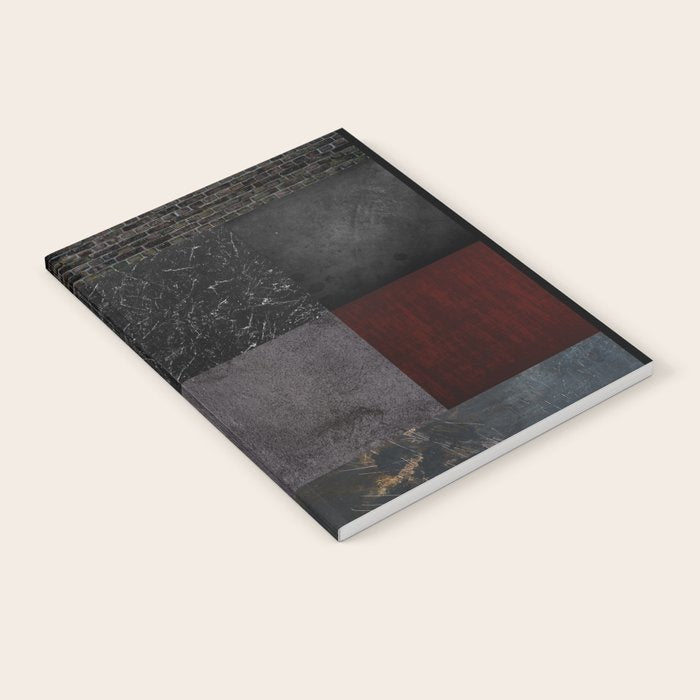 Patchwork (Burgundy and Black) Notebook Gallery Image 1