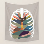 Cat Landscape 107: Here Comes the Cat Wall Tapestry Gallery Image 4